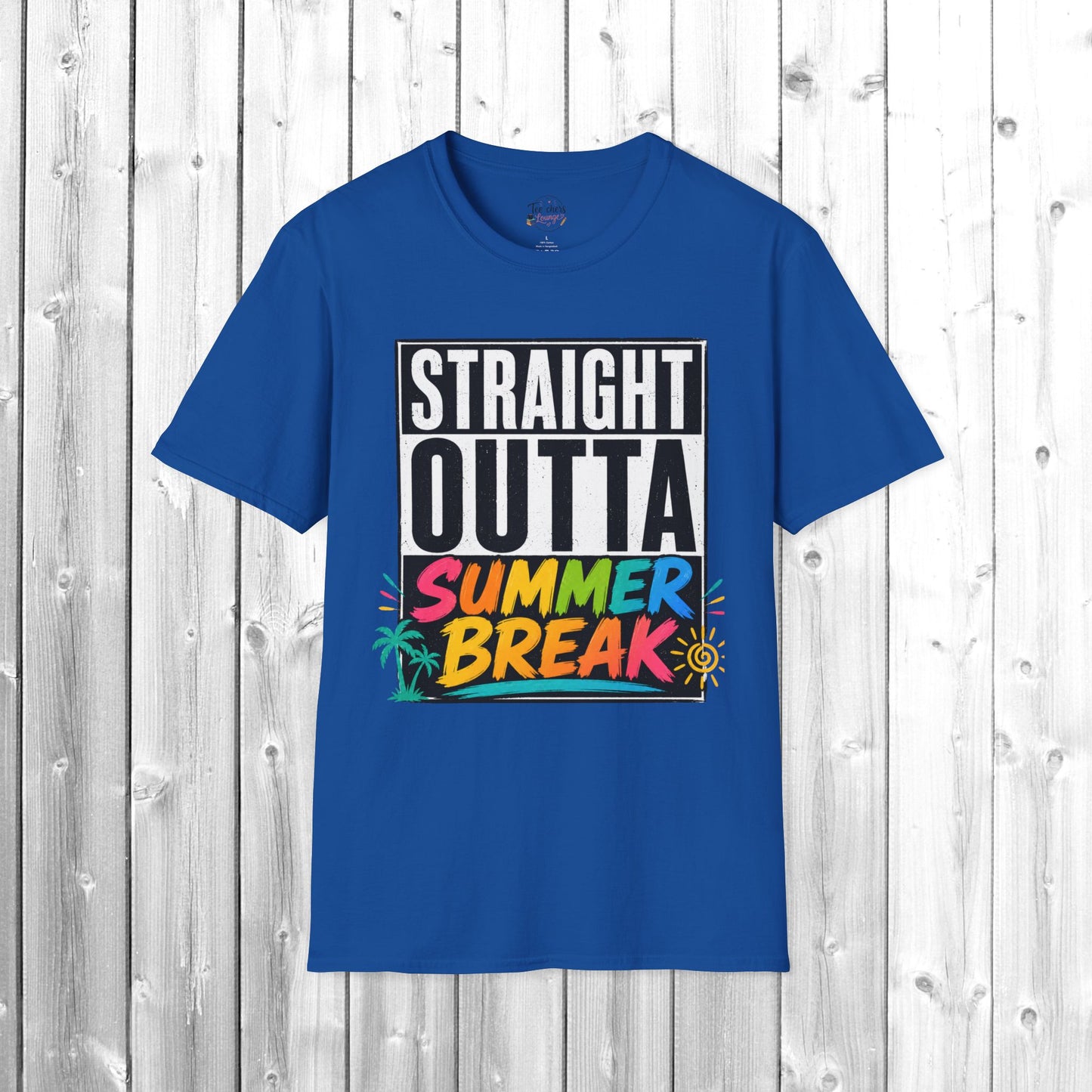 T-Shirt — "Straight Outta Summer Break" Graphic Tee