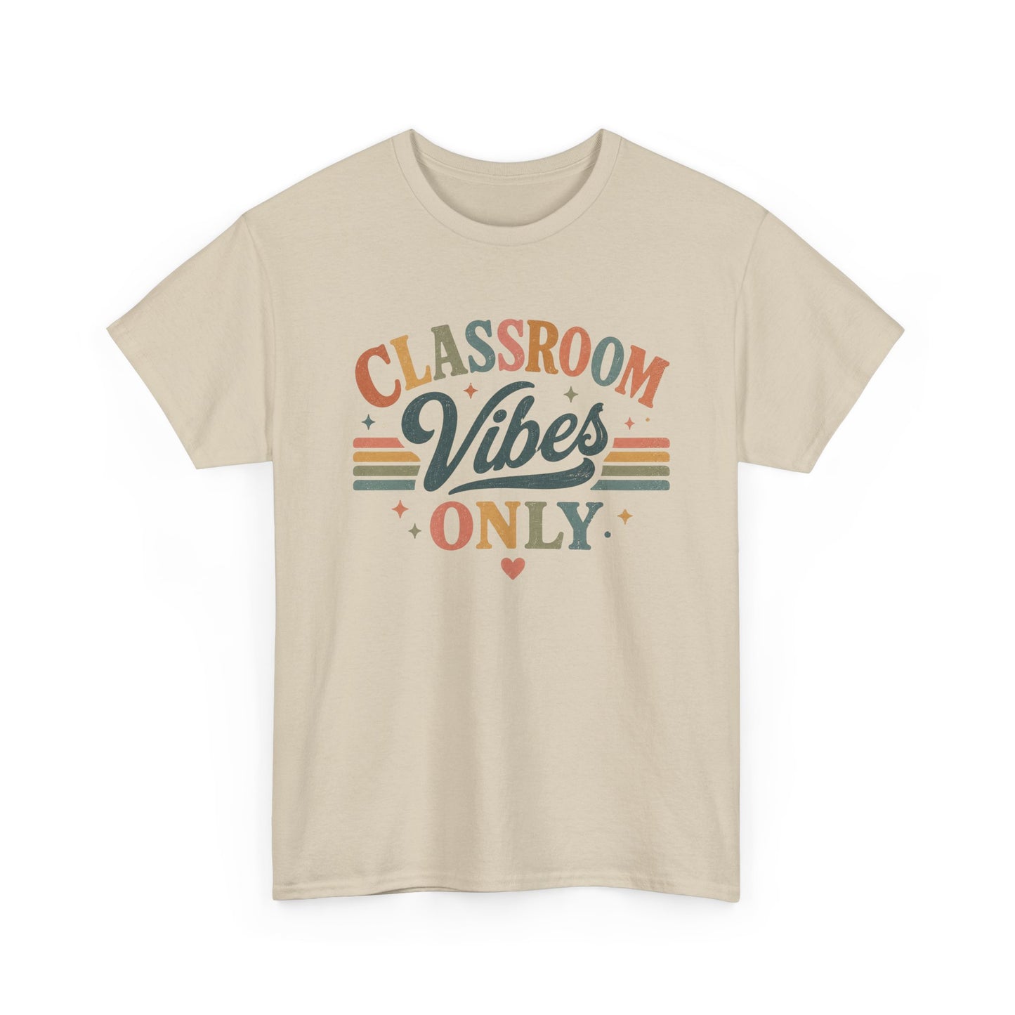 Classroom Vibes Only T-Shirt — Retro Teacher Tee for Educators & School Staff
