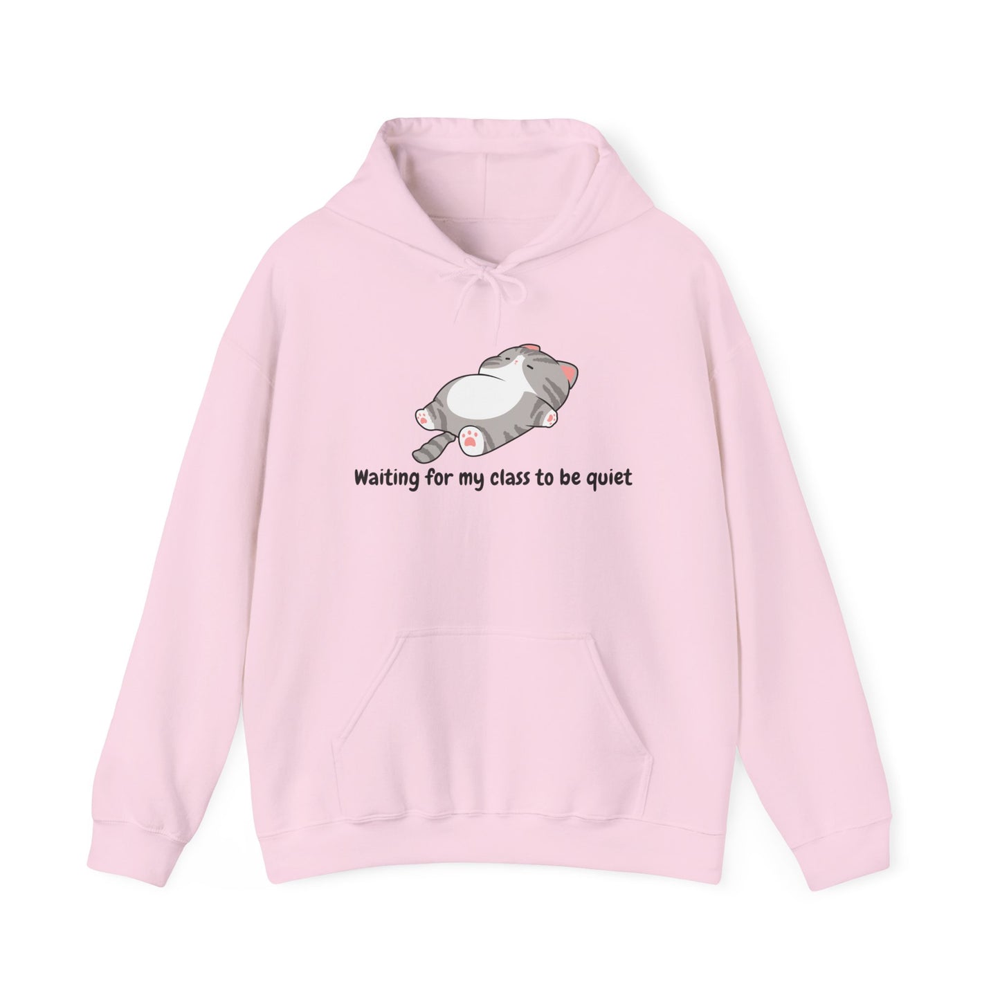 Waiting for my class comfy sweater – "Waiting for my class to be quiet" Cozy TeacherSweatshirt