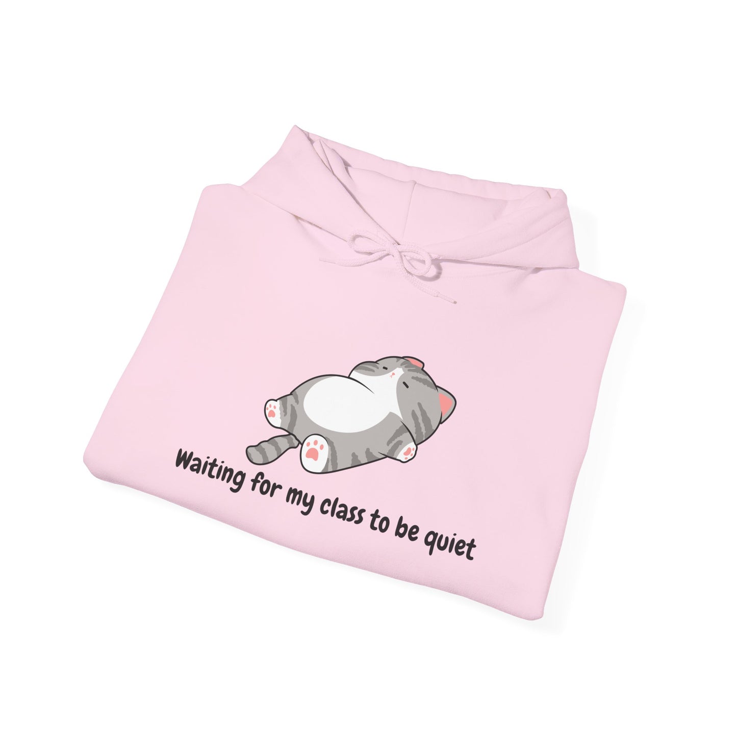Waiting for my class comfy sweater – "Waiting for my class to be quiet" Cozy TeacherSweatshirt
